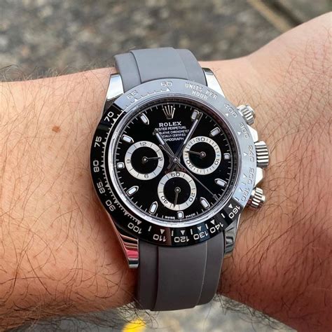 rolex daytona plastic strap|best straps for Rolex daytona.